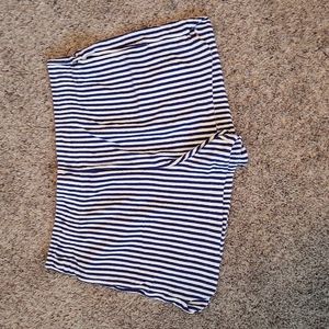 Free Assembly terrycloth blue and white stripe shorts